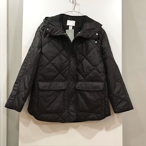 H&M Black Quilted Puffer Jacket - Picture 9 of 12